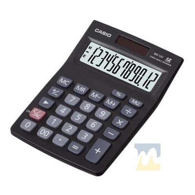 Ver Información de Calculadora 12 Dgitos de Mesa Casio MZ-12S en MegaOffice.com.ve