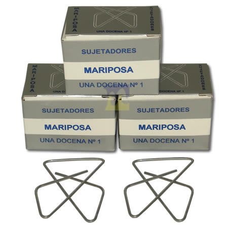 Ver Información de Clips Mariposa N 1 en MegaOffice.com.ve