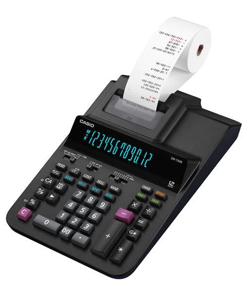 Ver Información de Calculadora 12 Dgitos con Impresora Casio DR-120R en MegaOffice.com.ve