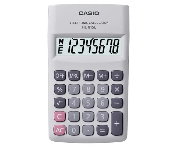 Ver Información de Calculadora  8 Dgitos de Bolsillo Casio HL-815L en MegaOffice.com.ve