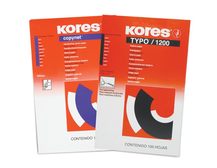 Ver Información de Papel Carbn Kores t/Carta  Negro en MegaOffice.com.ve